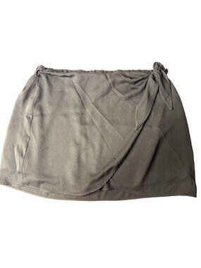 DR2 Womens Black Skort With Tie Waist Polyester Wrap XL